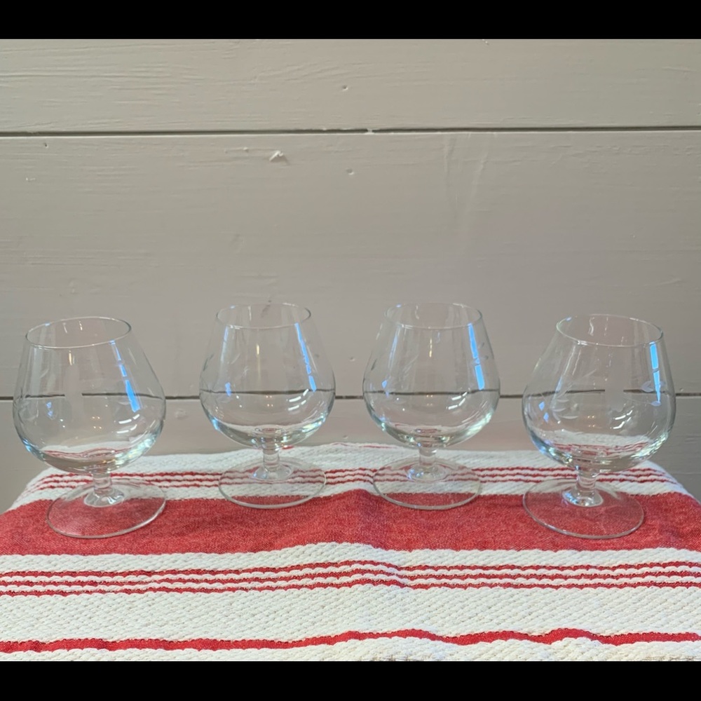 Princess House Brandy Glasses Set of four